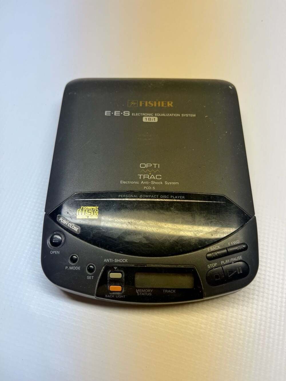 Fisher PCD-5 Personal Compact Disc CD Player Vintage Retro
